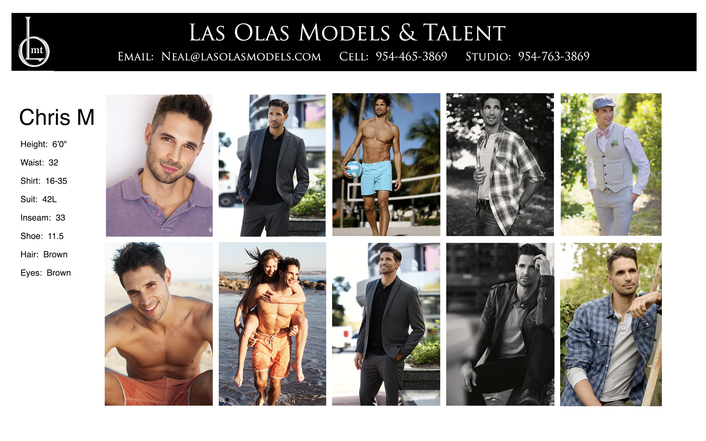 Model Fort Lauderdale Miami South Florida Print Catalog Video Fashion Model Male Model - Las Olas Models Fort Lauderdale Miami - Chris M